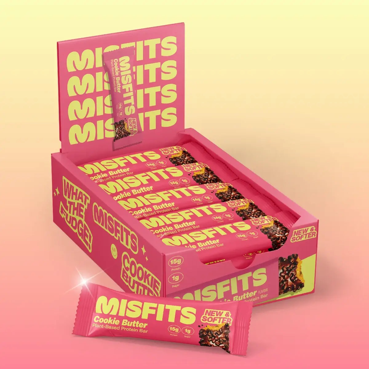 Misfits Plant-Based Cookie Butter Protein Bar 15 x 50g
