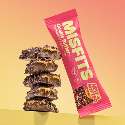 Misfits Plant-Based Cookie Butter Protein Bar 15 x 50g