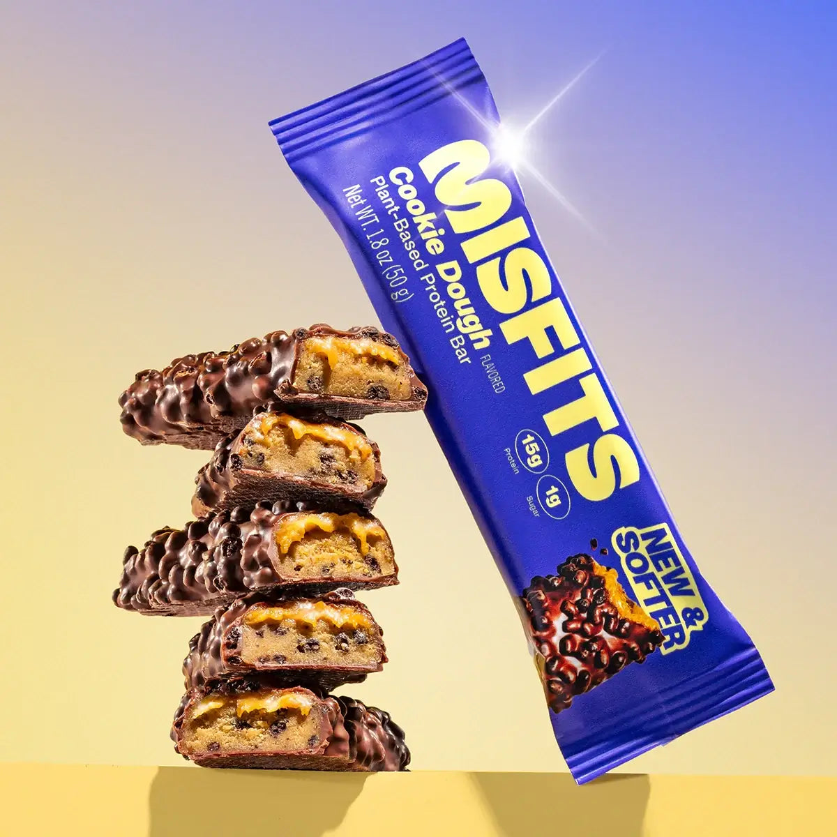 Misfits Plant-Based Cookie Dough Protein Bar 15 x 50g