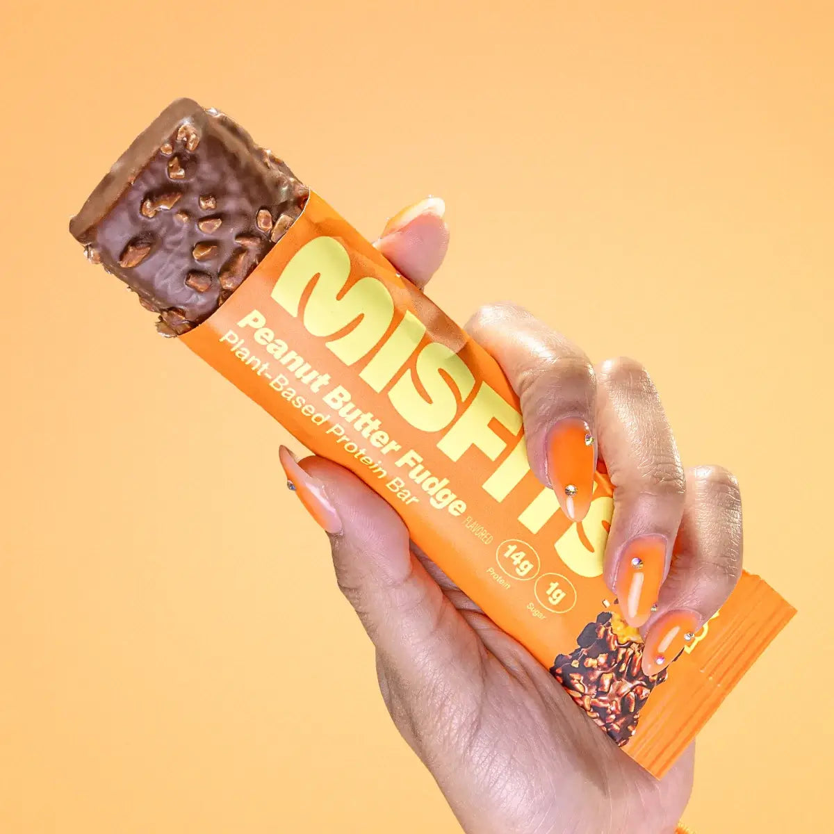 Misfits Plant-Based Peanut Butter Fudge Protein Bar 15 x 50g