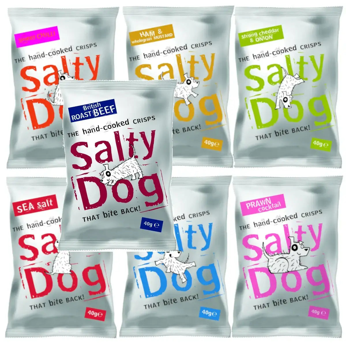 Salty Dog Crisps Variety Pack 28 x 40g
