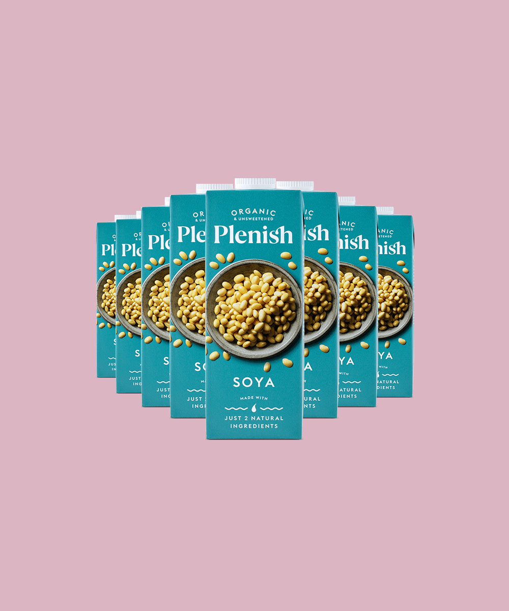 Plenish - Organic Soya Milk 8 x 1L