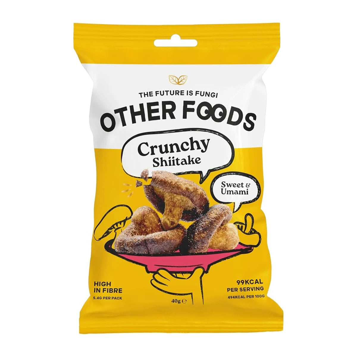 Other Foods - Crunchy Shiitake Mushrooms Pack 40g - Case of 8