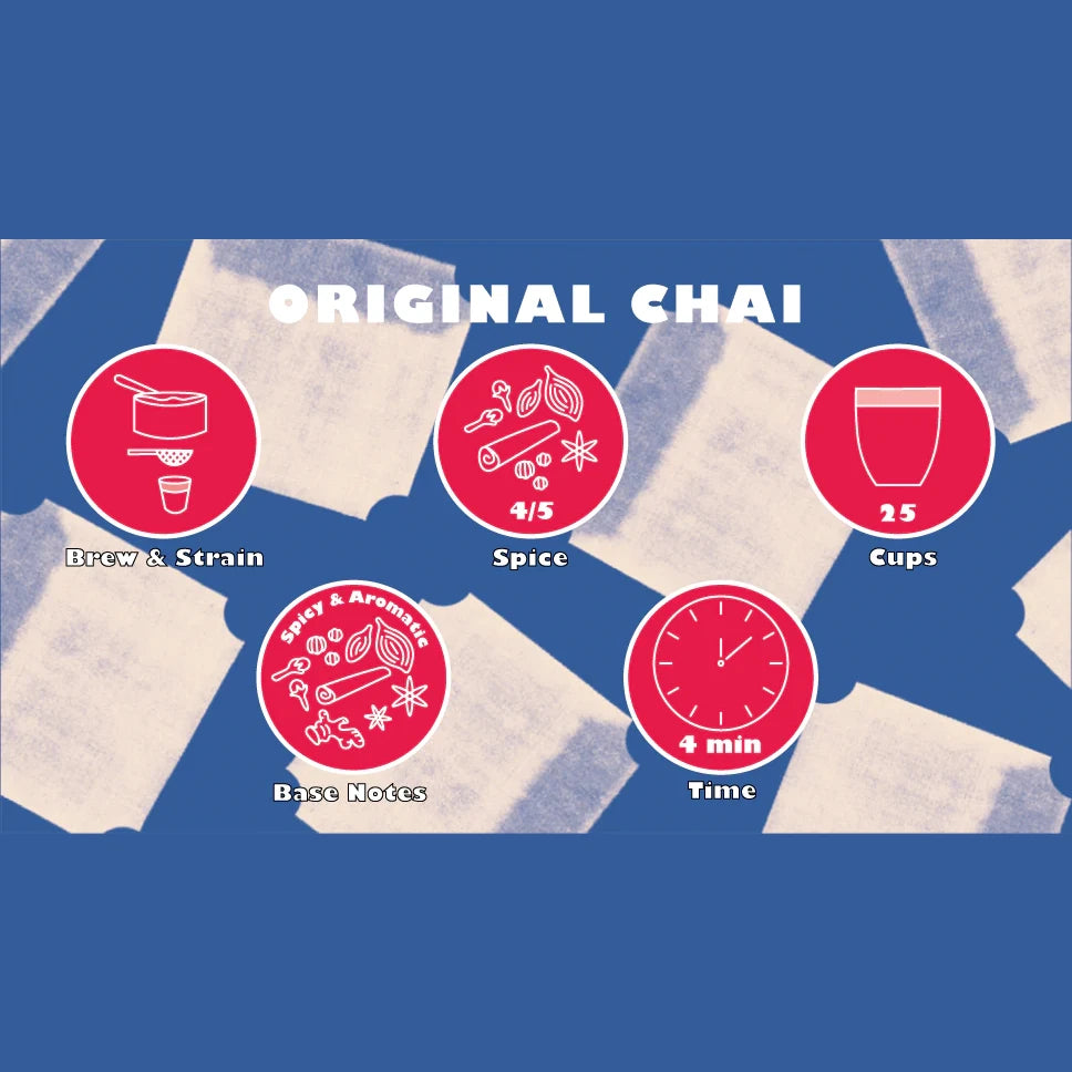 Pamban - Original Chai (Brew & Strain) 12 x 150g Tasting Card