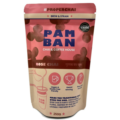 Pamban - Rose Chai (Brew & Strain) 12 x 250g