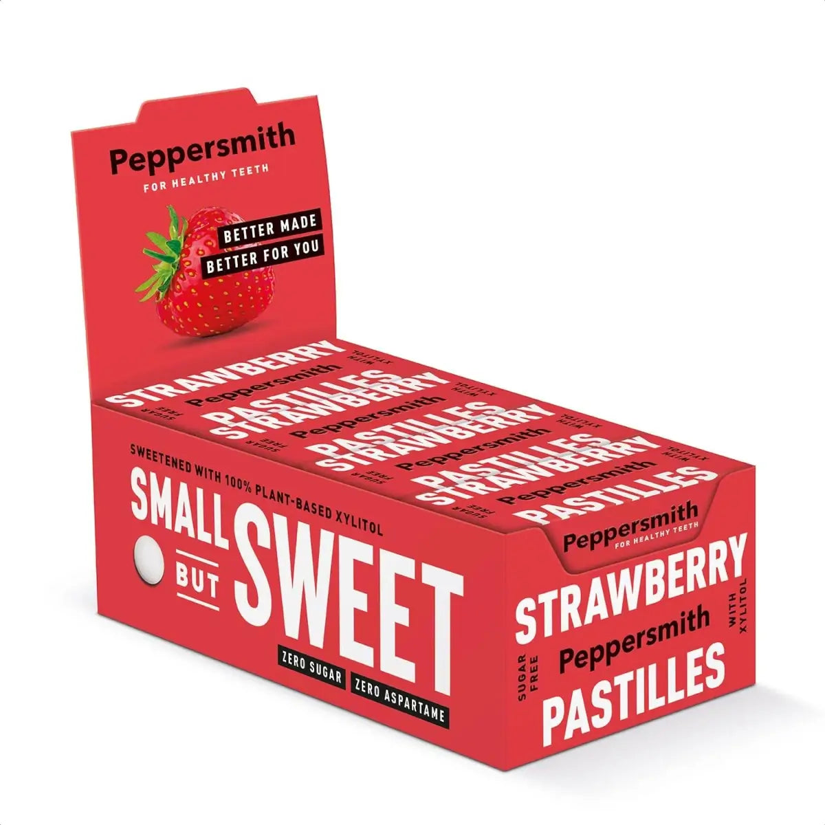 Peppersmith - Vegan Stawberry Dental Pastilles 12 x 15g