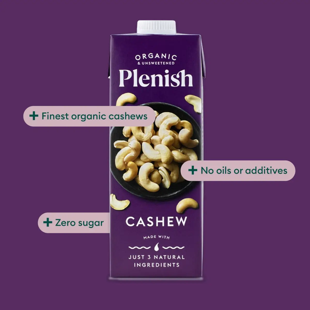 Plenish - Organic Cashew Milk 8 x 1L