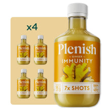 Plenish Ginger Immunity Shots Pack 4 x 420ml Dosing Bottles