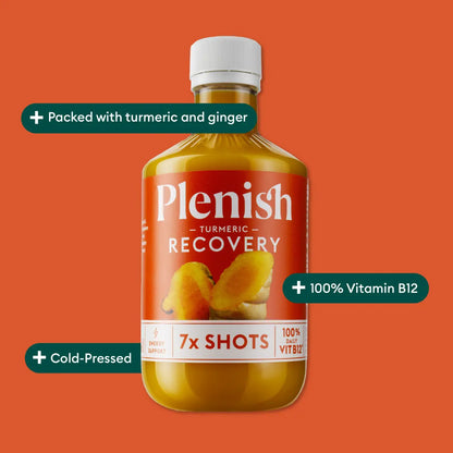 Plenish Turmeric Recovery Shots Pack 4 x 420ml Dosing Bottles