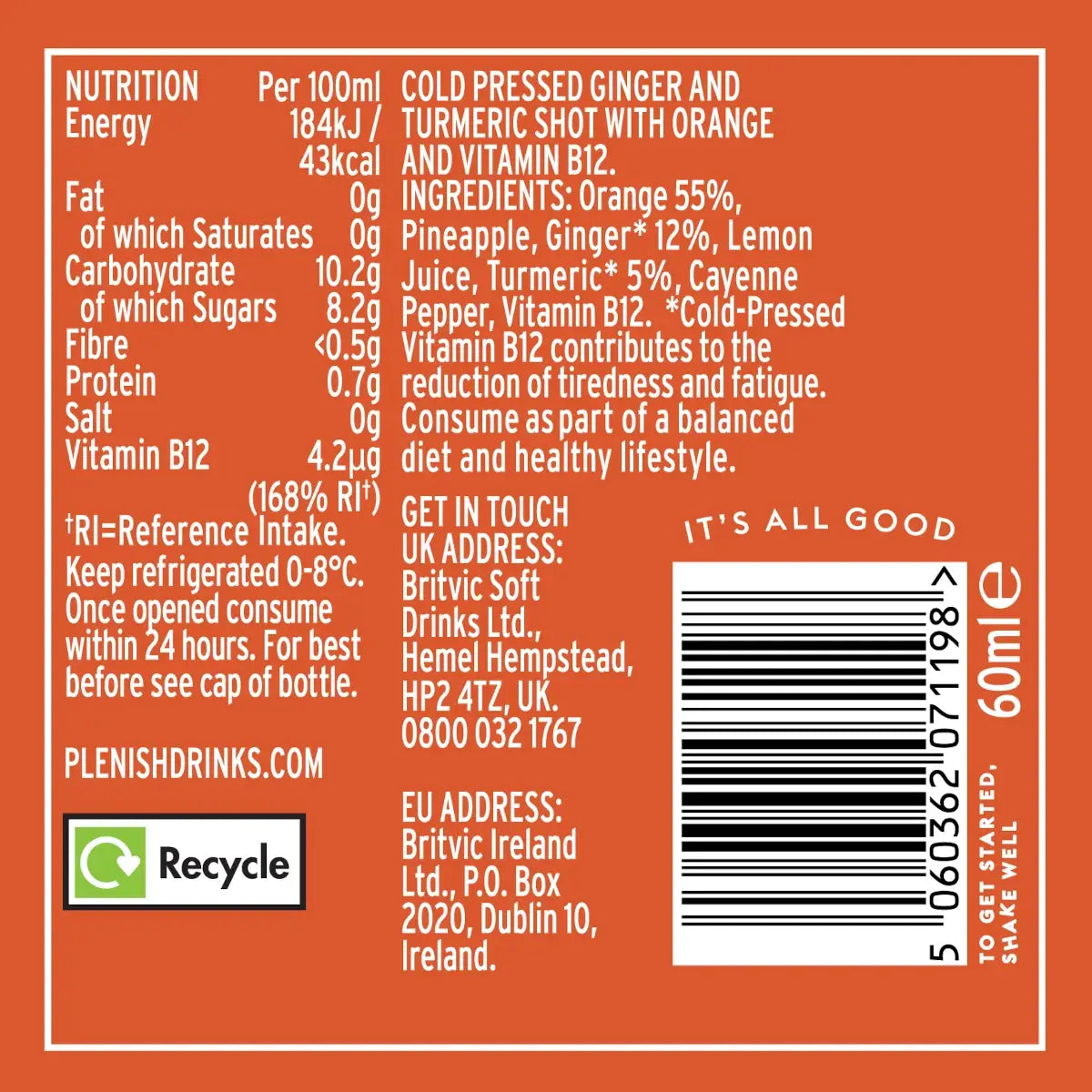 Plenish - Turmeric Defence Shots