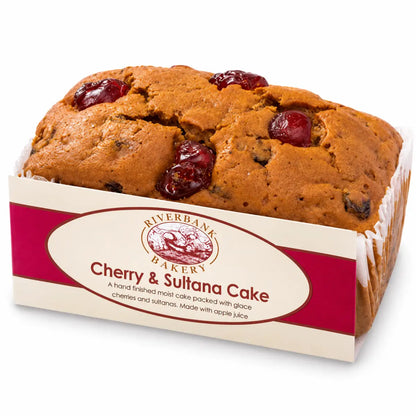 Riverbank Bakery Cherry & Sultana Loaf Cake 385g - Case of 6