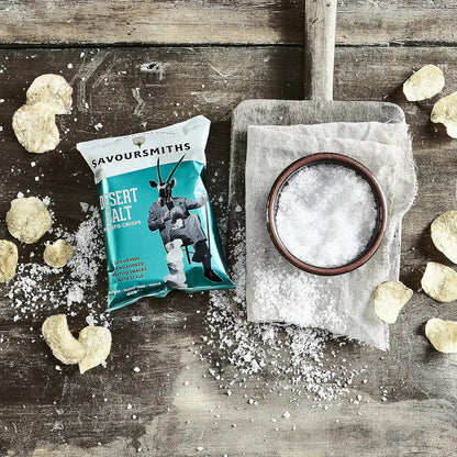 Savoursmiths  - Desert Salt Luxury Potato Crisps 24 x 40g Lifestyle