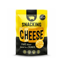 serious pig snacking cheese
