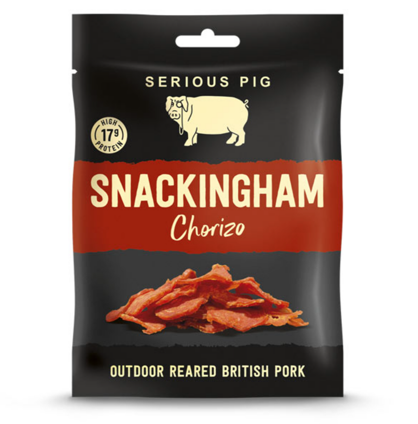 Serious Pig - Chorizo Snackingham - 12 x 35g - FODA Warehouse