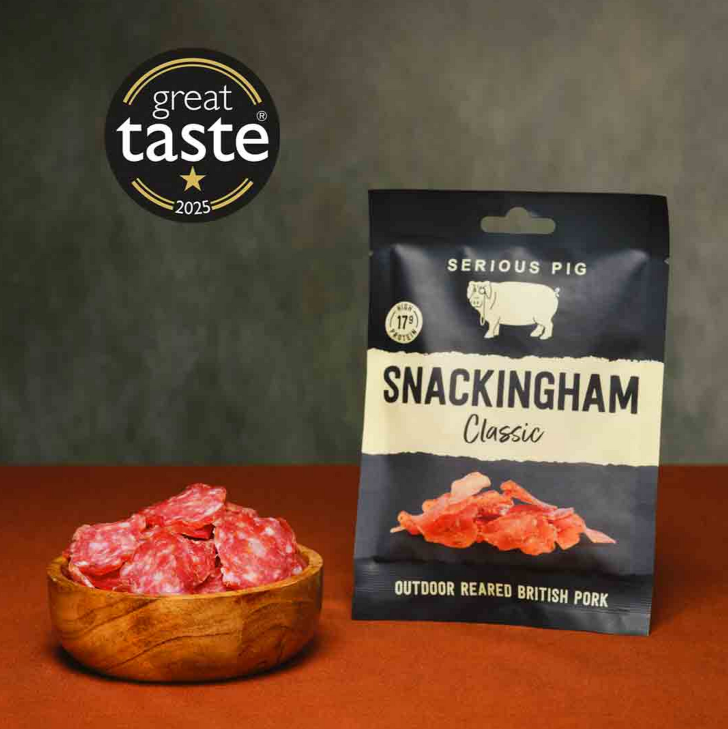 Serious Pig - Snackingham Classic - 12 x 35g - FODA Warehouse