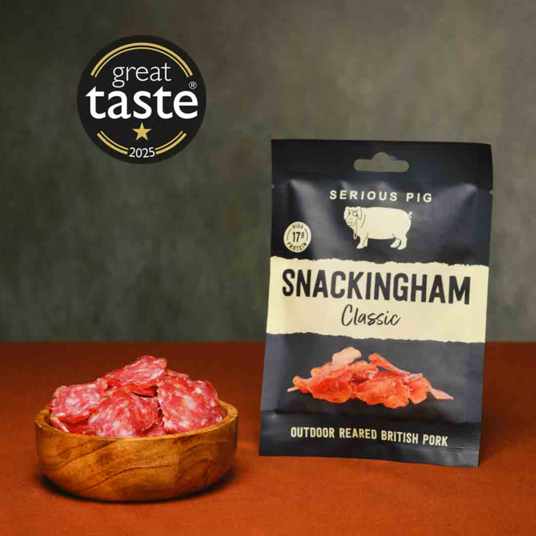 Serious Pig - Snackingham Classic - 12 x 35g - FODA Warehouse