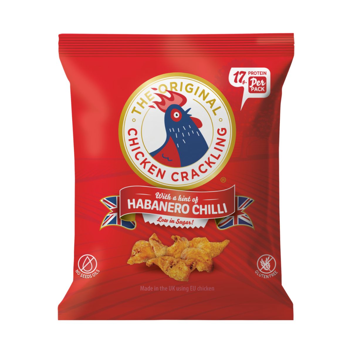 Original Chicken Crackling - Habanero Chilli 10 x 40g