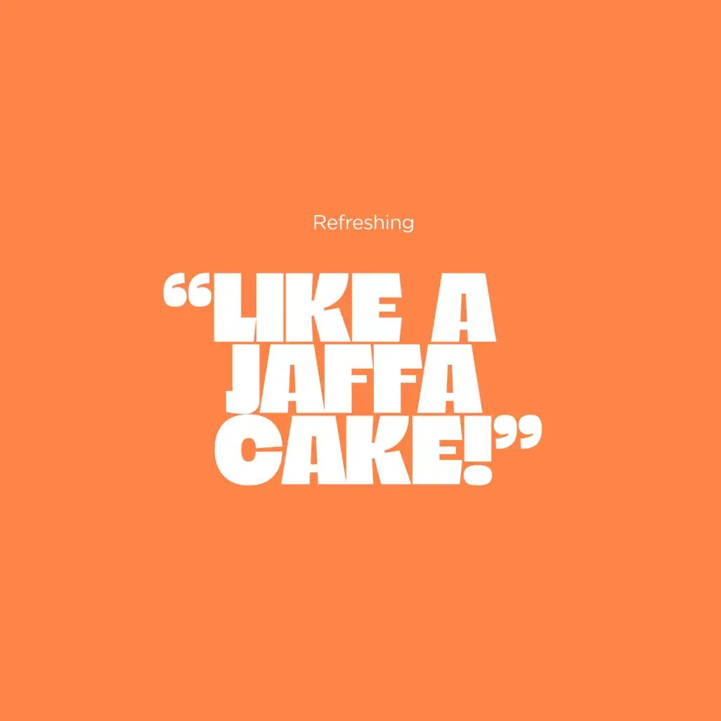 Teffie - Chocolate Orange Superblend Bites 12 x 36g like a jaffa cake text
