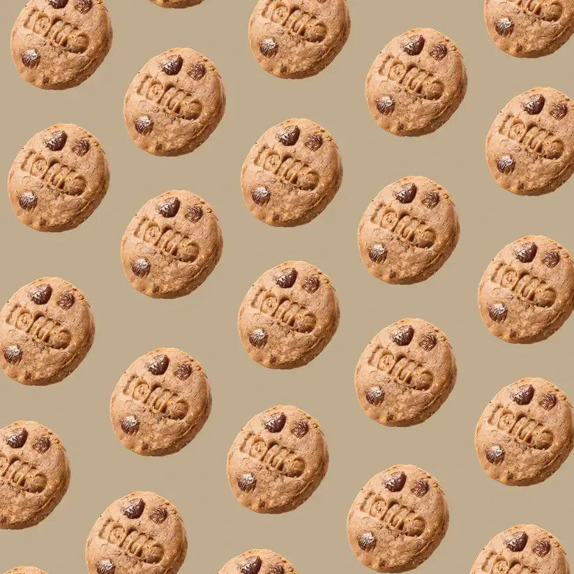 Teffie - Cinnamon Sultana Superblend Bites on a beige background