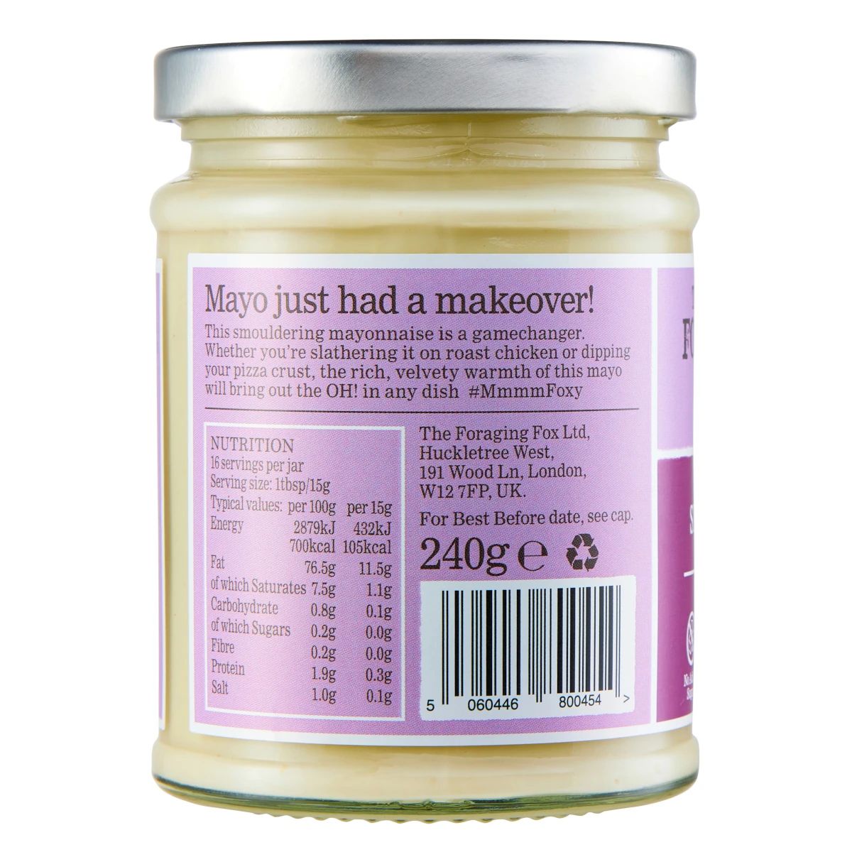 The Foraging Fox - Smoked Garlic Mayo 6 x 240g Back
