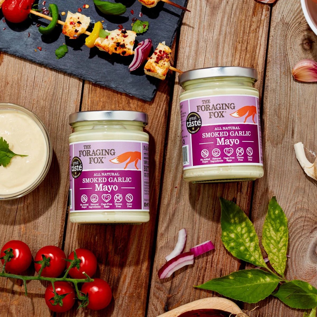 The Foraging Fox - Smoked Garlic Mayo 6 x 240g Lifestyle