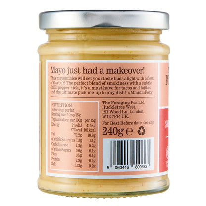 The Foraging Fox - Smoked Jalapeno Mayo 6 x 240g Back