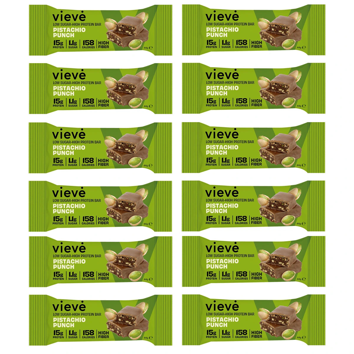 Vieve Protein Bar –  Pistachio Pump  12x44g - FODA Warehouse