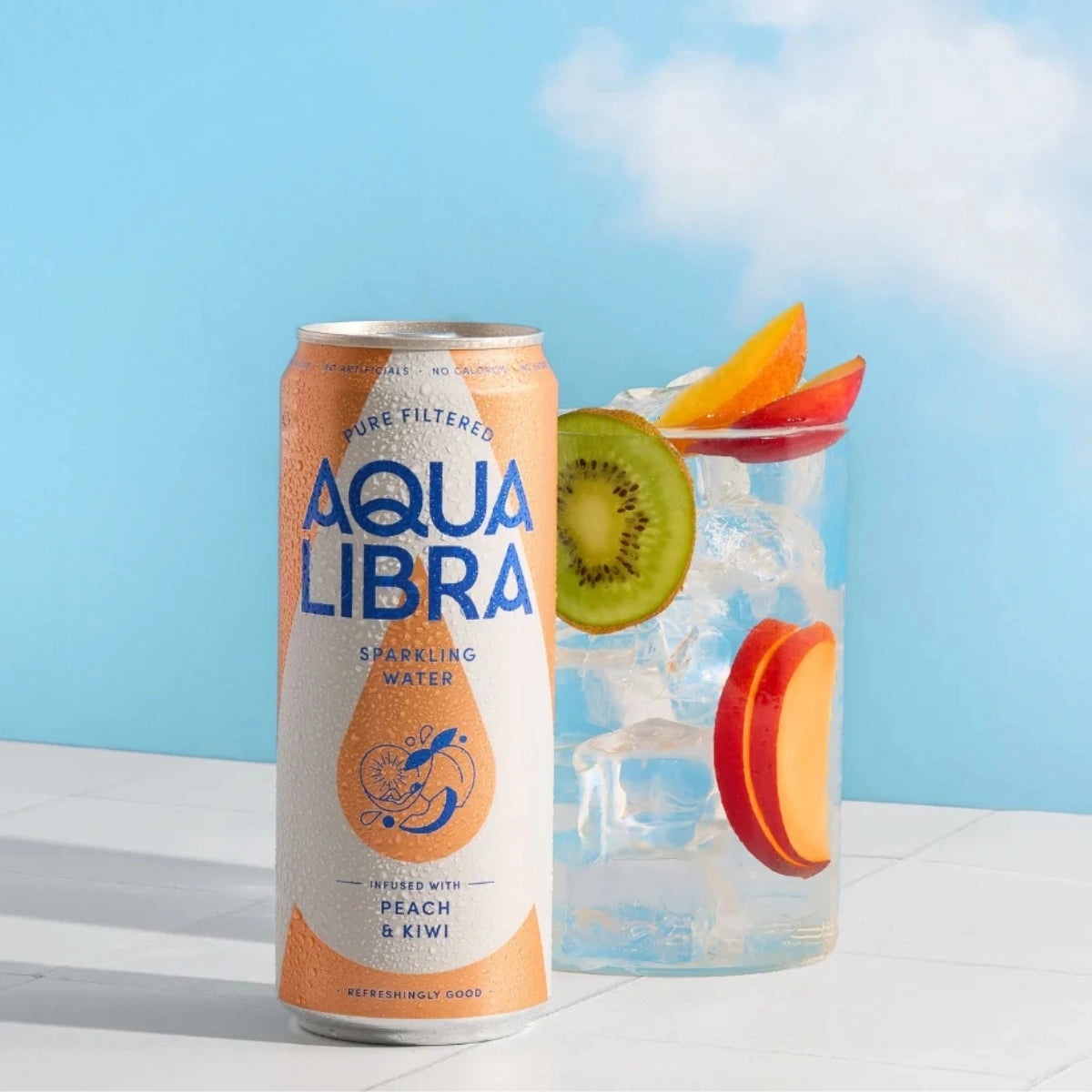 Aqua Libra Peach & Kiwi 330ml - Case of 24