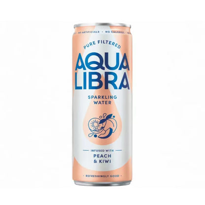 Aqua Libra Peach & Kiwi 330ml - Case of 24