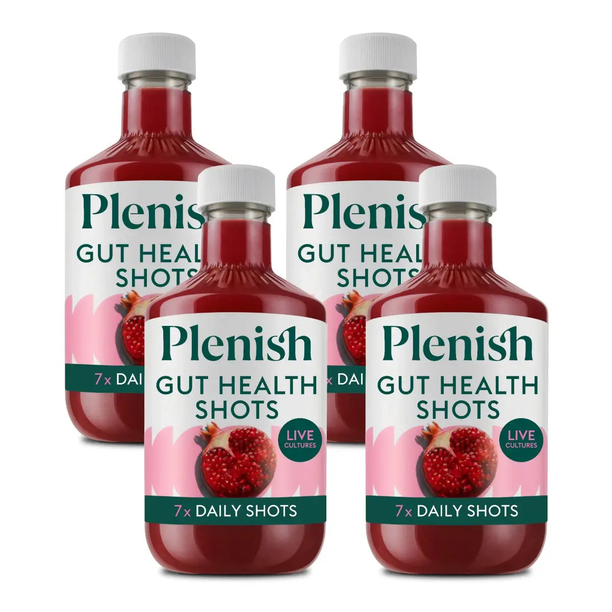 Plenish Berry Gut Heath Shots 420ml Dosing Bottles - Pack of 4