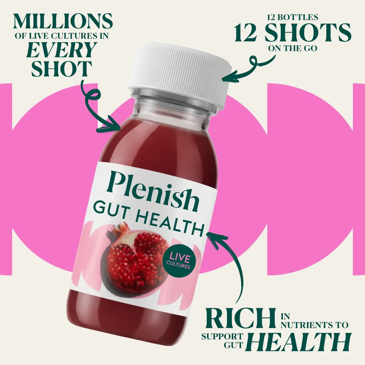 Plenish Berry Gut Health Shot 60ml