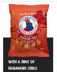 Original Chicken Crackling - Habanero Chilli 10 x 40g - FODA Warehouse