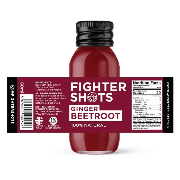 Fighter Shots - 100% Vegan Beetroot and Ginger Shot 60ml