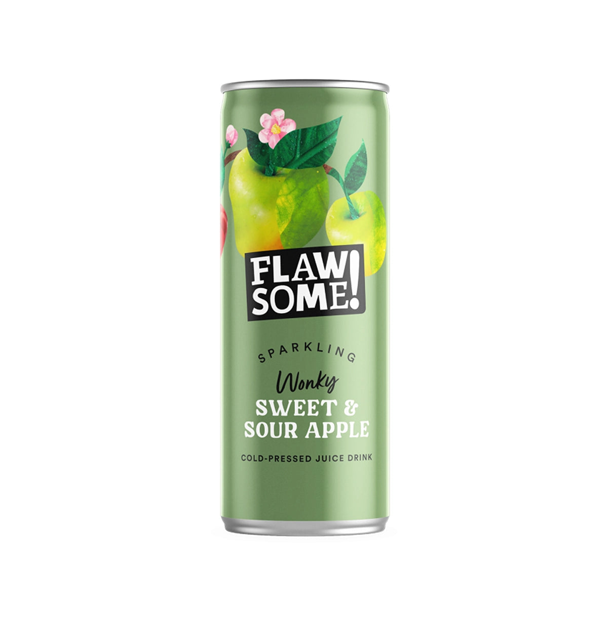 Flawsome! Drinks - Sweet & Sour Apple Lightly Sparkling Juice Drink 24 x 250ml - FODA Warehouse