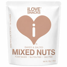 iLOVE SNACKS Baked & Salted Mixed Nuts 30g - Case of 20