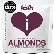 iLOVE SNACKS Smoked Almonds 25g - Case of 20