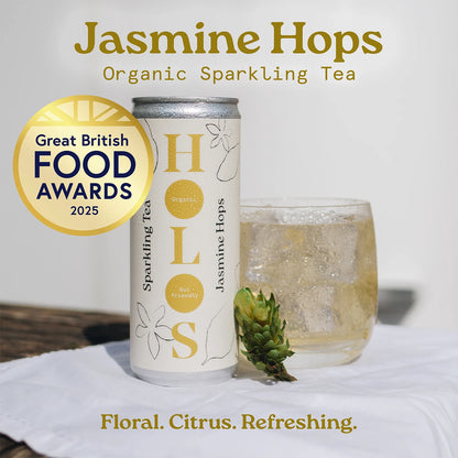 Holos Jasmine Hops Organic Sparkling Tea 250ml - Case of 12