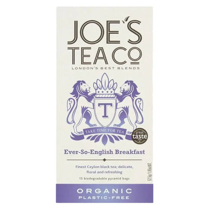 Joe's Tea Co. - Organic Ever-So-English Breakfast Tea 6 x 15 Tea Bags