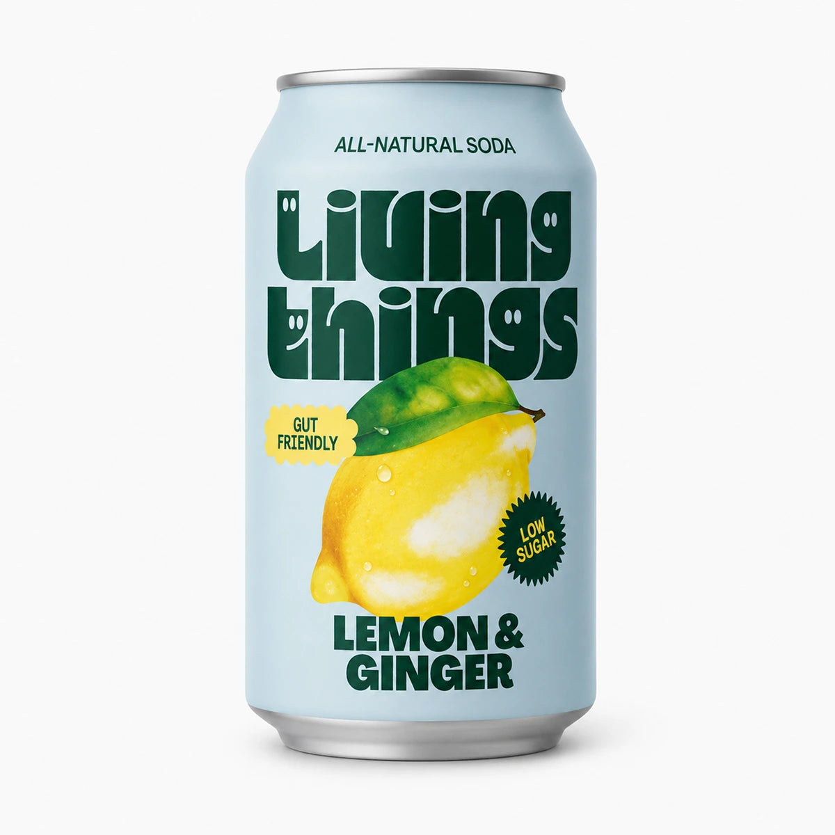 Living Things Lemon & Ginger 330ml Can - Case of 12