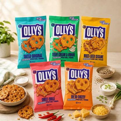 Olly's Vegan Pretzel Thins Bundle 35g - Case of 10