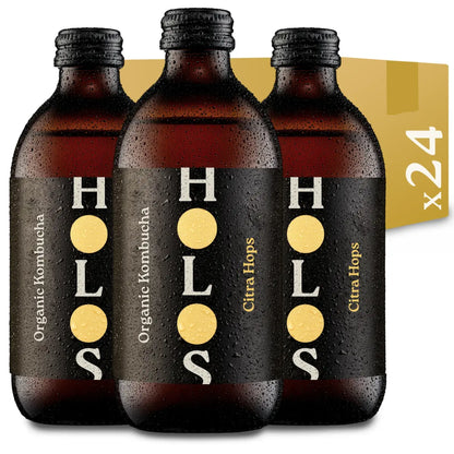 Holos Citra Hops Organic Kombucha 330ml - Pack of 24