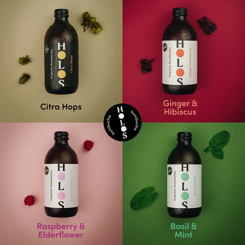 Holos Organic Kombucha Mixed Pack 330ml 