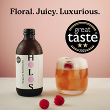 Holos Raspberry & Elderflower Organic Kombucha 330ml - Case of 12