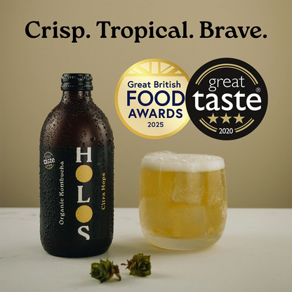 Holos Citra Hops Organic Kombucha 330ml - Case of 12