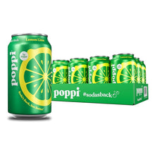 Poppi Lemon Lime Soda 330ml Can - Case of 24