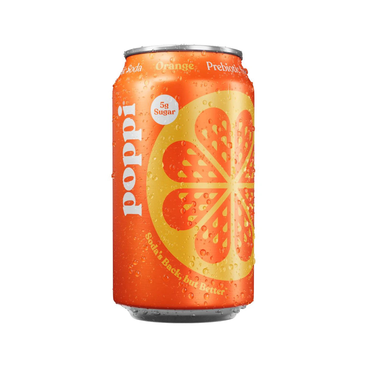Poppi Orange Soda 330ml Can - Case of 24