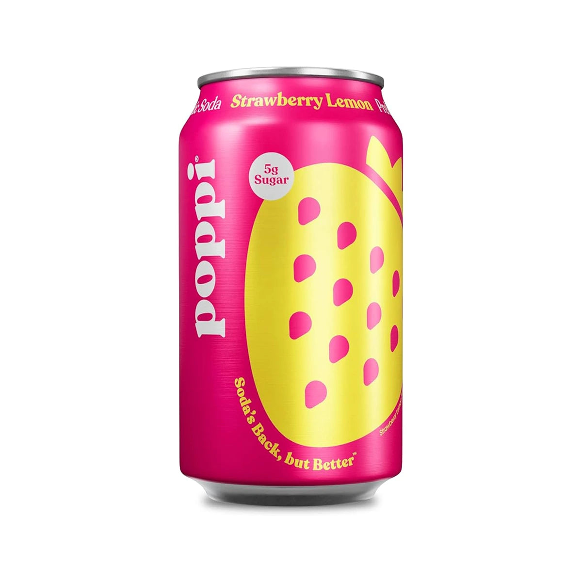 Poppi Strawberry And Lemon Soda 330ml Can - Case of 24
