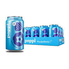 Poppi Wild Berry Soda 330ml Can - Case of 24