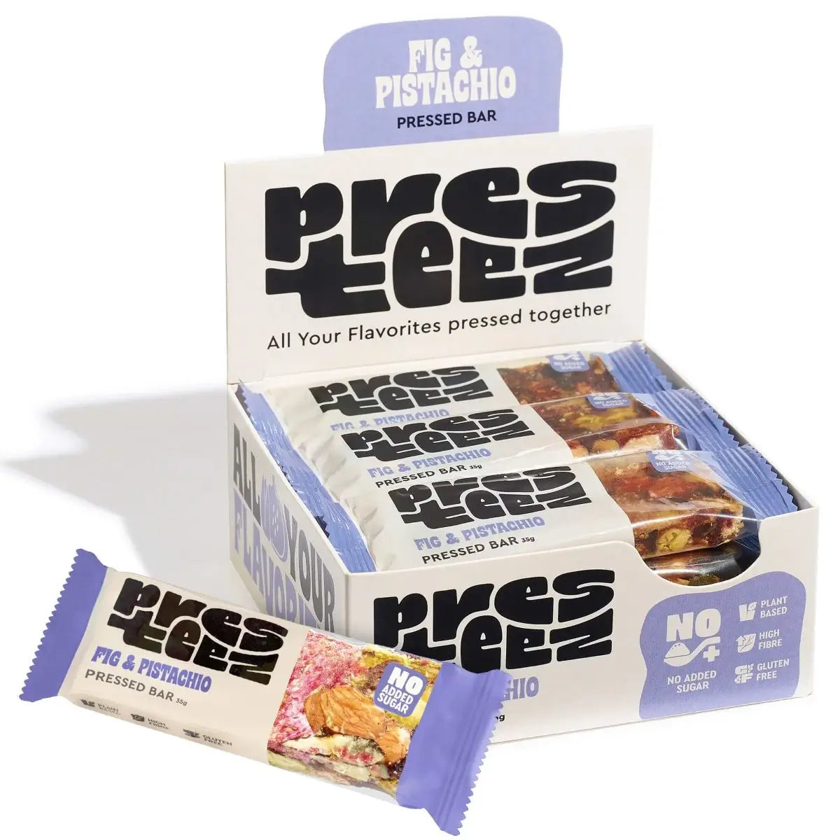 Presteez - Pressed Bar Fig & Pistachio 12 x 35g Video