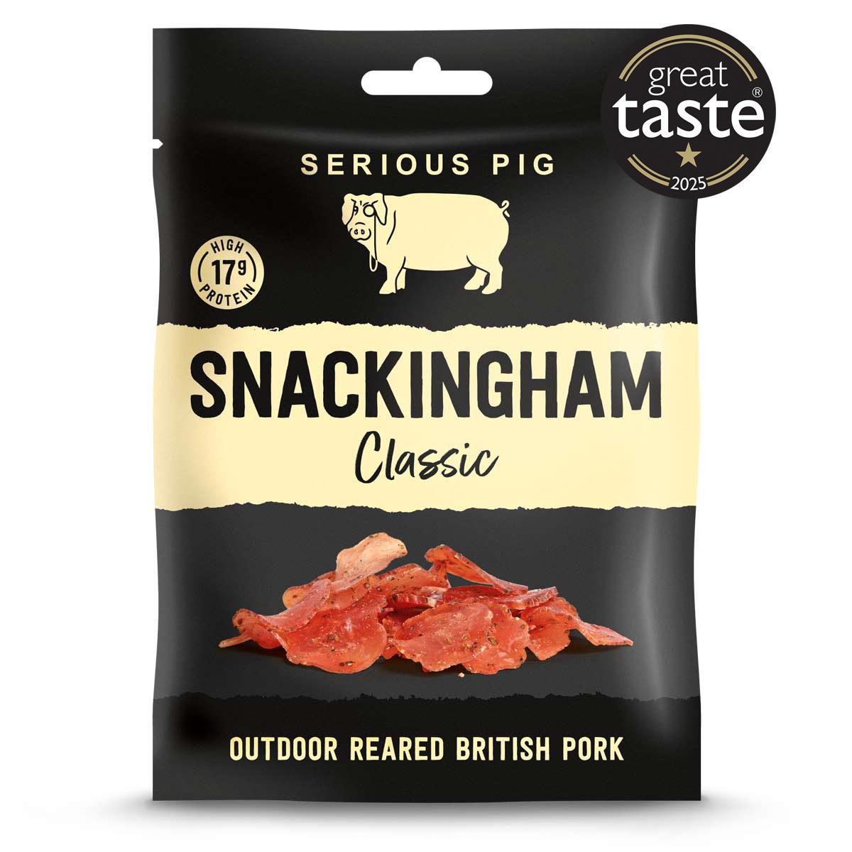 Serious Pig - Snackingham Classic - 12 x 35g - FODA Warehouse